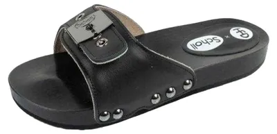 Produktbild von Scholl - "HFD Pescura" Clogs für Damen, Leder PP12372 (40 EU) (Schwarz)