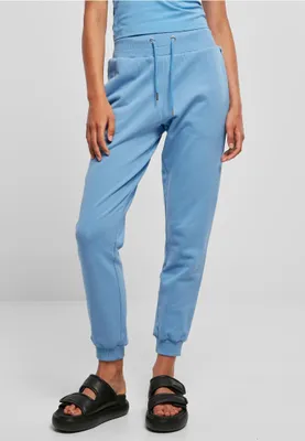 Produktbild von Urban Classics TB4086 | Ladies Organic High Waist Sweat Pants Jogginghose Damen - Farbe: horizonblue - Größe: 5XL
