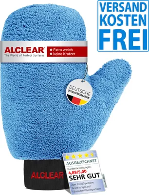 Produktbild von ALCLEAR 950013b Premium Auto Felgenhandschuh, kratzerfrei, 26x12cm Mikrofaser