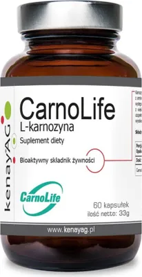 Immagine prodotto di Integratori alimentari Kenay Carnolife L-karnozyna 60 Kaps BI3015