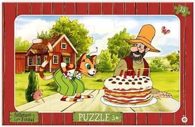 Produktbild von Rahmenpuzzle Pettersson und Findus 15-teilig