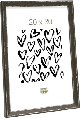 Obrázek produktu pro S46DF2 Rám na obraz v černé barvě se stříbrným rámečkem 13x18 cm