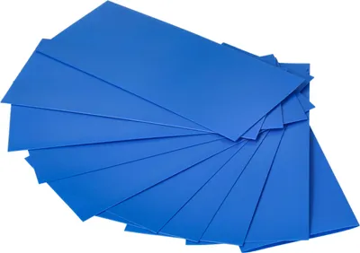 Produktbild von vhbw 10x Schrumpfschlauch für Akku-Zellen - Schrumpffolie, 7,2 x 3 cm Blau