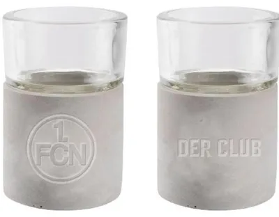 Produktbild von 1. FC Nürnberg Teelichthalter Beton 2er Set
