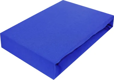 Produktbild von Spannbettlaken 70x160cm SAPHIRFARBEN Jersey Spannbetttuch 100% BAUMWOLLE Bettlaken Laken