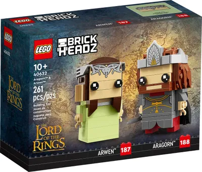 Produktbild von LEGO® BrickHeadz 40632 Aragorn™ und Arwen™