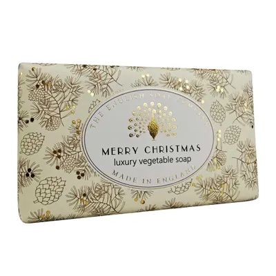 Obrázek produktu pro English Soap Company Vánoční tuhé mýdlo - Břečťan & Cesmína, 190g