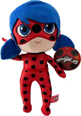 Produktbild von Miraculous Ladybug Cat Noir Plagg Tikki Kwami Lifesize Plagg Kuscheltier Plüsch Plüschtier (Miraculous Ladybug 30 cm)