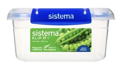 Produktbild von Sistema 881650, Container, Quadratisch, 1,15 l, Transparent, Kunststoff, Neuseeland
