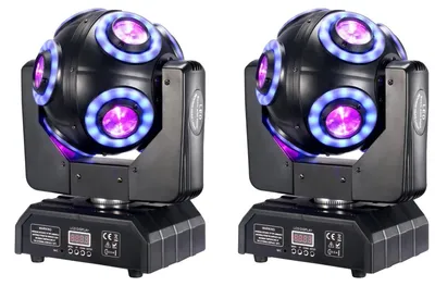 Immagine prodotto di Luci da palcoscenico, LED RGBW 8x15W, funzioni di controllo DMX, spina UE