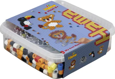 Produktbild von Hama Box Wilde Tiere Maxi-Bügelperlen