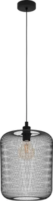Produktbild von WRINGTON Hängeleuchte Hängelampe Pendellampe Pendelleuchte - H110 x Ø30 cm - schwarz - 1X60W exkl. - IP20