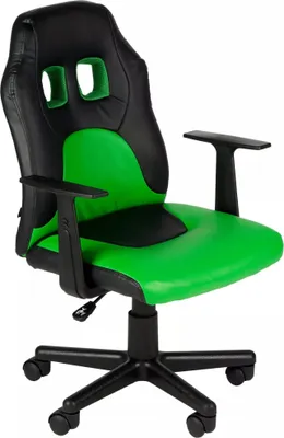 Produktbild von In And OutdoorMatch Bürostuhl Kinder Bria - Kunstleder - Grün - Auf Rollen - Ergonomischer Bürostuhl - Für Kinder - Gamingstuhl - Höhenverstellbar