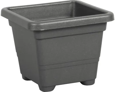 Image de Pot de fleurs en plastique Quadrato 45x45x36 cm anthracite
