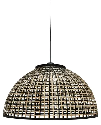 Produktbild von Hängeleuchte - natürlich schwarz - Sparkled Light - bambus metall - Ø 60cm - E27 - 4477ZW - Steinhauer
