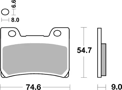 Produktbild von sbs Bremsbeläge Bremsklötze 665HS