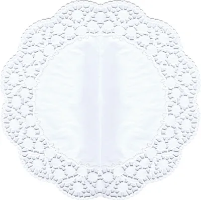 Produktbild von PAPSTAR Tortenspitzen rund Ø 36 cm, weiß, für Torten und Kuchen | Folie (6 Stück)