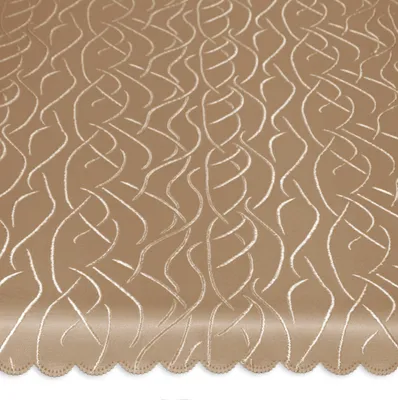 Produktbild von Tischdecke eckig 130x160 cm Struktur damast Streifen bügelfrei fleckenabweisend #1156 hell braun