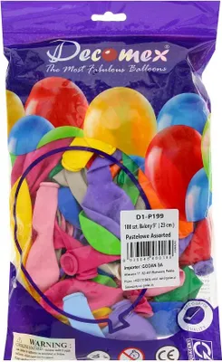 Zdjęcie produktu dla Balony pastelowe różnokolorowe, 28 cm, 100 szt.