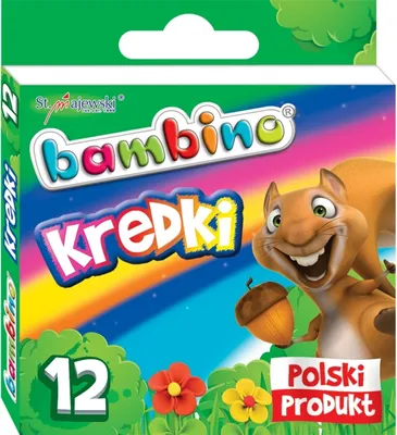Obrázok produktu pre Bambino kaolínové pastelky 12 školských farieb
