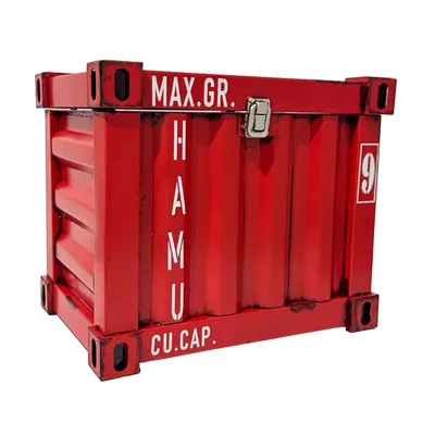 Produktbild von Truhe  im Container Design 26 * 20 * 20 cm in  Rot