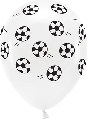 Obrázek produktu pro PartyDeco ECO33P-203-008-6, Hračka balón, Latex, Černá, Bílá, Vzorovaný, 8 rok/roky, Nevhodné pro děti mladší 36 měsíců