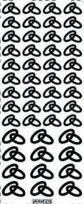 Produktbild von Durchbrochener Sticker 276 10x23cm gold