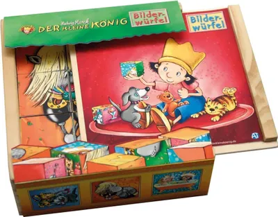 Produktbild von Holz-Bilderwürfel "Der kleine König"