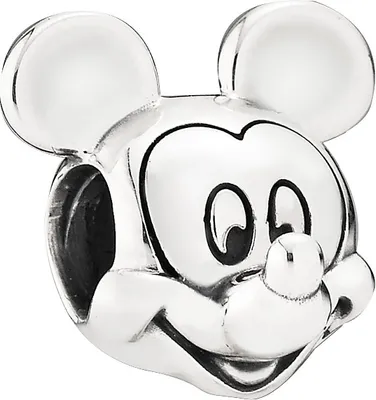 Produktbild von PANDORA Disney Charm 791586 Micky Portrait Silber 925 Mickey Maus