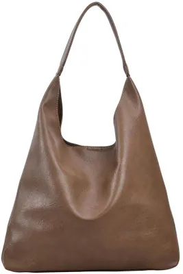 Image de Grand sac à main en cuir pour femme avec pochette et petit portefeuille