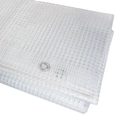 Immagine prodotto di Solidchoice - Telo impermeabile in PVC trasparente, 3 x 3 metri, con occhielli