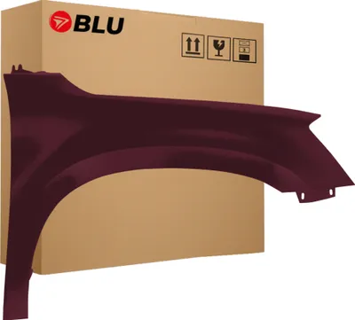 Image de BLU Aile Compatible avec Skoda Yeti 5L LF3X Droite Rot RotBrunello | 2009-2013 | Avant | Peint| Prêt à Monter | Acier
