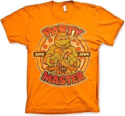Produktbild von TMNT - Party Master Since 1984 T-Shirt - X-Large - Orange