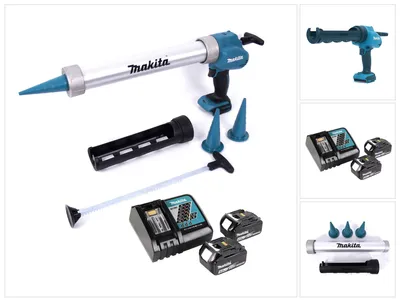 Immagine prodotto di Pistola a cartuccia a batteria Makita DCG 180 RMX 18 V 300 / 600 ml + 2x batteria ricaricabile 4,0 Ah + caricabatterie