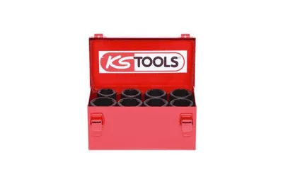 Produktbild von KS Tools 515.0510, Steckschlüssel-Satz, 3/4", 8 Kopf/Köpfe, Chrom-Molybdän-Stahl, ISO 1174, DIN 3121, 4,2 kg