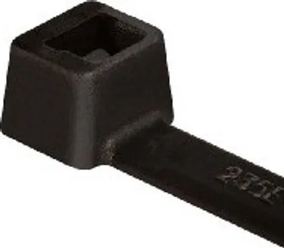 Produktbild von HellermannTyton T-Series - Kabelbinder - inside serrated, 2.5 mm, diameter 1.5 - 50 mm - 20.5 cm - Schwarz (Packung mit 100)