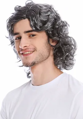 Produktbild von WIG ME UP Perücke Grau Alter Schlagersänger Gigolo 3750-P103-68