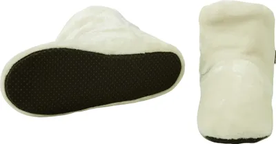 Produktbild von RAIKOU COSYSCHOE Hausschuhe-Pantoffel Stiefel für Damen, Herren aus Micro Flausch mit ABS und Rutschfester Sohle, Super Flauschige Champagne-43/46