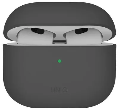 Obrázok produktu pre Silikónové puzdro na slúchadlá UNIQ Lino pre Apple AirPods 4, sivé