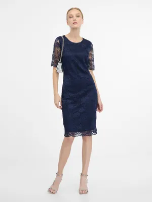 Produktbild von Orsay blaues knielanges Etuikleid für Damen 40