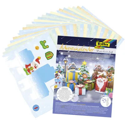 Immagine prodotto di Folia 9398 Calendario dell'Avvento set artigianale paesaggio invernale