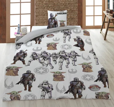 Produktbild von Star Wars Wende Bettwäsche Set 2 tlg. 135 x 200 cm 80 x 80cm