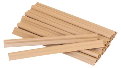 Produktbild von Jardinion Befestigungsclips Sichtschutz 20 Stk Hellbraun Klemmschienen zur Befestigung von Sichtschutzstreifen für Doppelstabmattenzaun Sichtschutz an Terrasse Gartenzaun Balkon