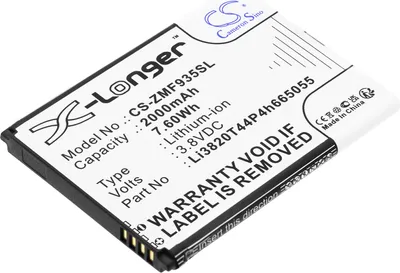 Obrázok produktu pre TECHTEK Batéria kompatibilná s [ZTE] MF935 nahrádza Li3820T44P4h665055