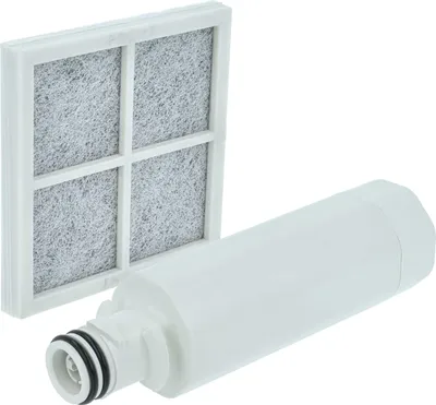 Produktbild von vhbw 1x Luftfilter, 1x Wasserfilter Ersatz für LG AS-FF210, AGF80300704, ADQ73214404, ADQ74793504, ADQ73334008, ADQ747935, ADQ74793501 für Kühlschrank