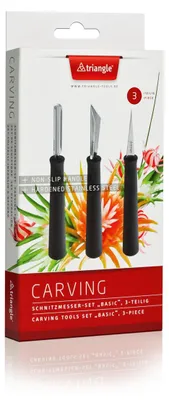 Produktbild von triangle Schnitzmesser-Set Basic, 3-tlg.