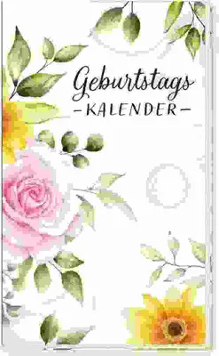 Produktbild von Trötsch Taschenkalender Geburtstagskalender Blumen