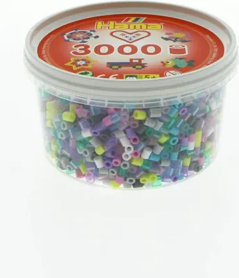 Produktbild von Hama Dose mit 3000 Midi-Bügelperlen Mix 69