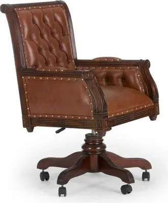 Produktbild von Bürosessel Cambridge Echtleder braun