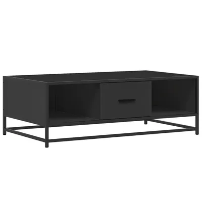 Immagine prodotto di vidaXL Tavolino nero 100x57x35 cm in legno e metallo
